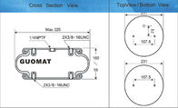 W01-358-7042 Poduszka powietrzna Guma i żelazo Splot przemysłowy amortyzator pneumatyczny 1B12-300/313