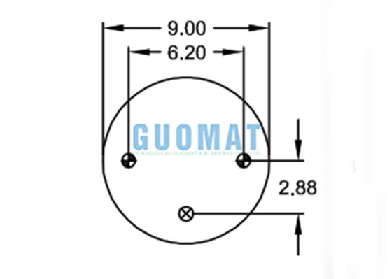 W01-358-9031 Firestone Rolling Lobe Air Spring Bellow No.1T15M-0 Zawieszenie pneumatyczne ciężarówki z tłokiem