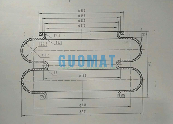 Mieszki pneumatyczne 12x2 z czarnej gumy Wymień poduszkę powietrzną Firestone W01-R58-4044