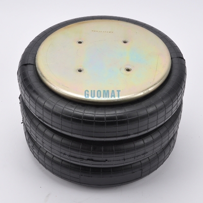 Przemysłowa sprężyna powietrzna 4xM10 śruby GUOMAT NO. 3B7383-3/8 Bellow No.3B383 Naturalny średnica 351mm