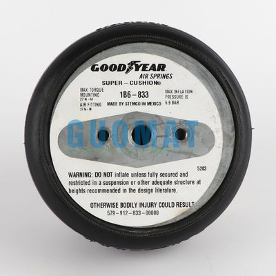 Goodyear 1B6-833 Jednowarstwowe gumowe zawieszenie powietrzne 579912833 Przemysłowa sprężyna powietrzna