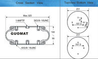 GUOMAT 1B6171 Zestaw sprężyn powietrznych z gumy przemysłowej 1B330 Max 325 mm do skórzanej szuflady