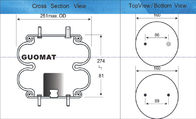 Podwójna konwekcyjna przemysłowa sprężyna pneumatyczna Contitech FD 200-19 724 Firestone W01-358-6884 Link 1103-0019