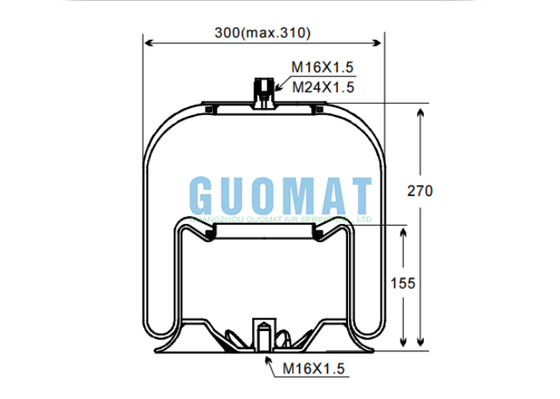 4757NP21/4757 N P21 Contitech Truck Air Suspension A9423204321 Mercedes Benz Amortyzatory