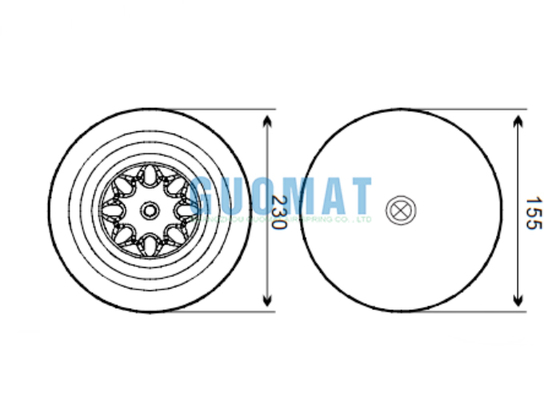 4757NP21/4757 N P21 Contitech Truck Air Suspension A9423204321 Mercedes Benz Amortyzatory
