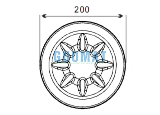 W01-M58-8513 Firestone Truck Parts 4390NP22 Contitech Zawieszenie Pneumatyczne Mieszkowe