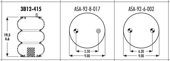 3B12-415 Goodyear Zawieszenie pneumatyczne 578-93-3-105 FIRESTONE W013588038