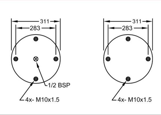 W01-R58-4068 Przemysłowe miechy pneumatyczne Firestone 16 X 3 DUNLOP SP 2141