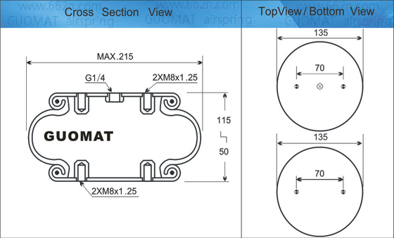 W01-358-7561 Zawieszenie pneumatyczne Firestone 3/4 NPT Style 116 Do zacisku do spawania blach