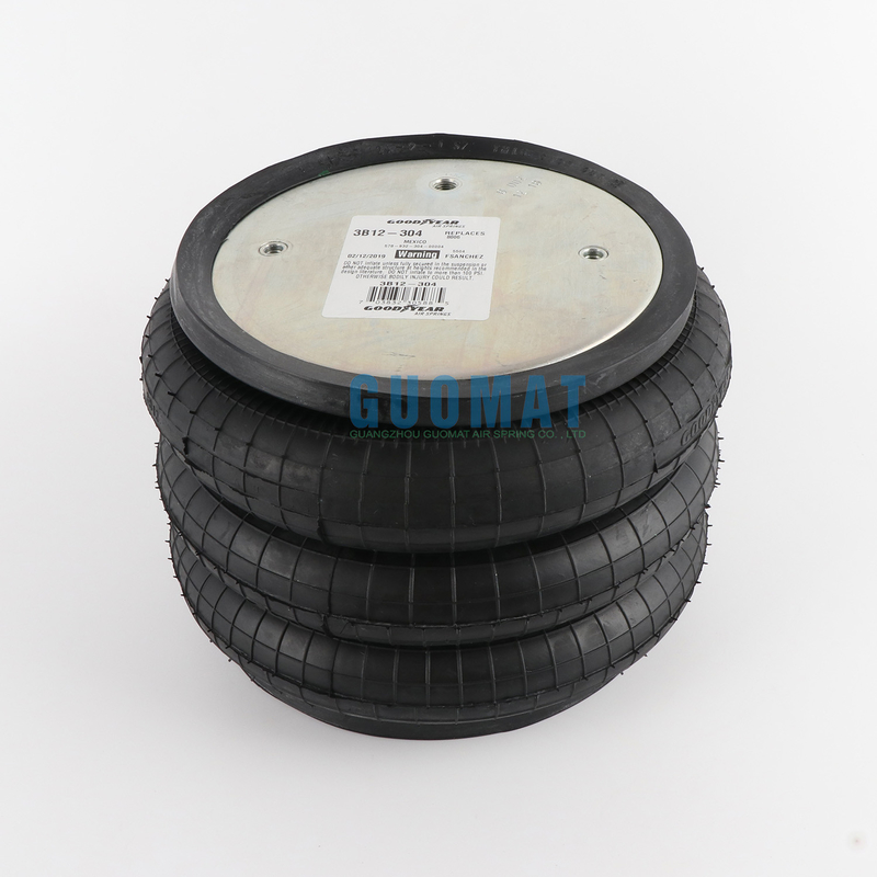 Części samochodowe 3B12-304 Goodyear Air Spring Cross W01-358-8013 Air Spring Triple Convoluted Air Bag FT330-29 Ci 1/4 NPT