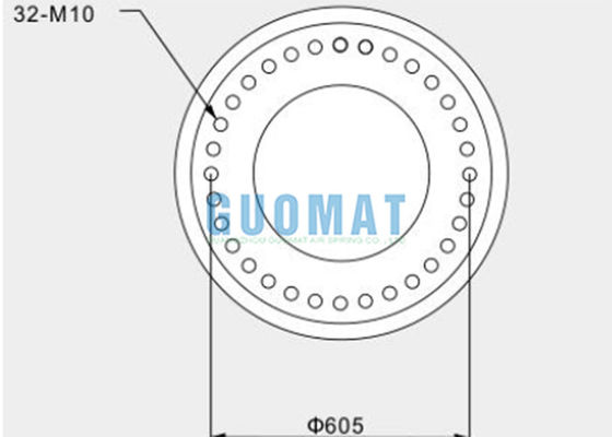 3H630376 GUOMAT Przemysłowe sprężyny powietrzne Producenci gumowych mieszków 720 mm