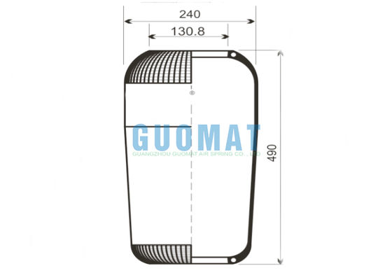 713N Contitech Miech powietrzna do autobusu 9066 Goodyear Gumowy mieszek powietrzny Dostawca zamienników