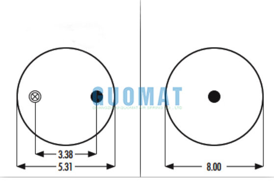 1R8-034 Gumkowe poduszki powietrzne Goodyear W01-358-5710 Firestone Truck Suspension Air Spring
