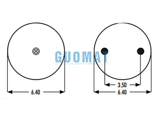 2B9-230 Goodyear Wymiana sprężyny powietrznej 578-92-3-202 Przemysłowe gumowe podmuchy powietrzne