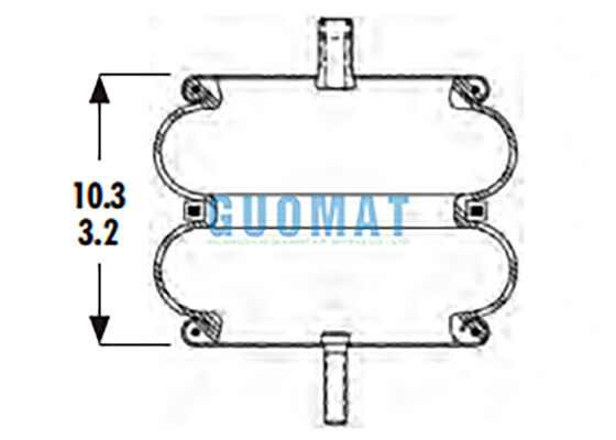 2B9-229 Goodyear Przemysłowa sprężyna powietrzna 578-92-3-211 zawieszenie powietrzne