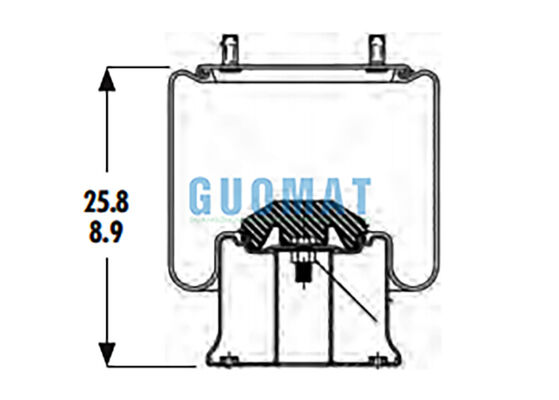1R14-201 Goodyear Ciężarowa Poduszka Powietrzna do Ciężarówek 566-28-3-020 System Zawieszenia Pneumatycznego