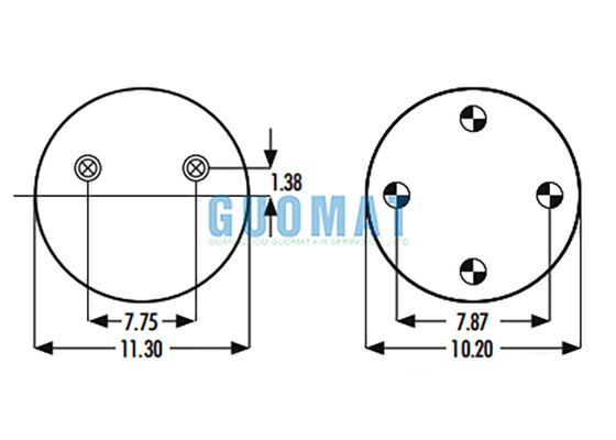 1R14-201 Goodyear Ciężarowa Poduszka Powietrzna do Ciężarówek 566-28-3-020 System Zawieszenia Pneumatycznego