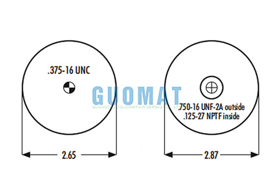 Goodyear 1S4-007 Gumowe poduszki powietrzne zawieszenie W023587001 Firestone Cab Truck Airbags Replacement