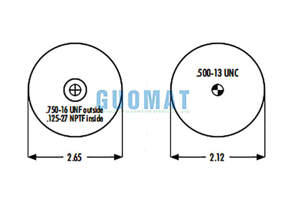 1S4-008 Goodyear Cab Air Spring Absorber W02-358-7010 Firestone Air Suspension