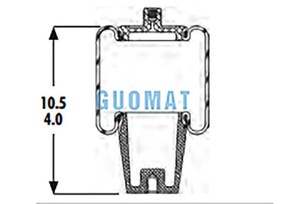1S4-008 Goodyear Cab Air Spring Absorber W02-358-7010 Firestone Air Suspension