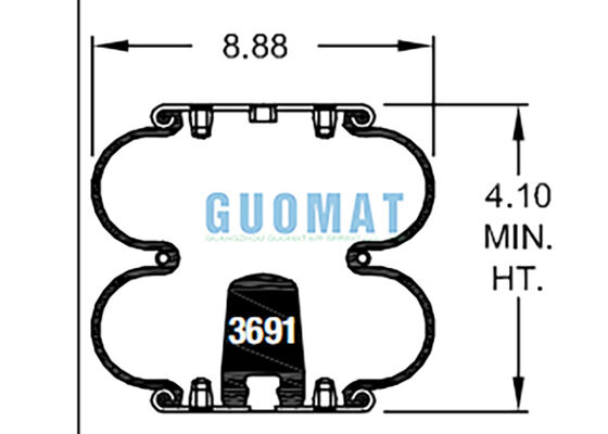 W01-358-6902 Poduszki pneumatyczne Firestone FD 200-19 310 Sprężyna pneumatyczna gumowa Contitech
