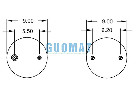 Potrójna sprężyna pneumatyczna W01-358-8016 Firestone amortyzator pneumatyczny