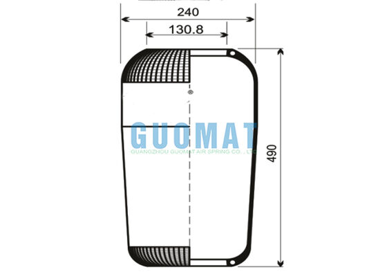713N Contitech Sprężyna pneumatyczna zawieszenia 72296 Mieszki pneumatyczne V1F21D VIBRACOUSTIC