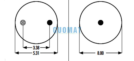 566-18-3-004 Gumowe zawiesiny 1R9-003 Goodyear Truck Suspension Air Spring