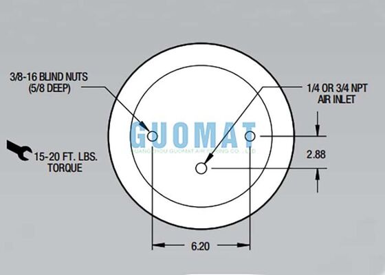 1T15M-2 Firestone Style Air Shock W01-358-9042 Sprężyny pneumatyczne do amortyzacji