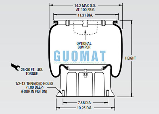 Firestone W01-358-9148 System zawieszenia powietrznego ciężarówki