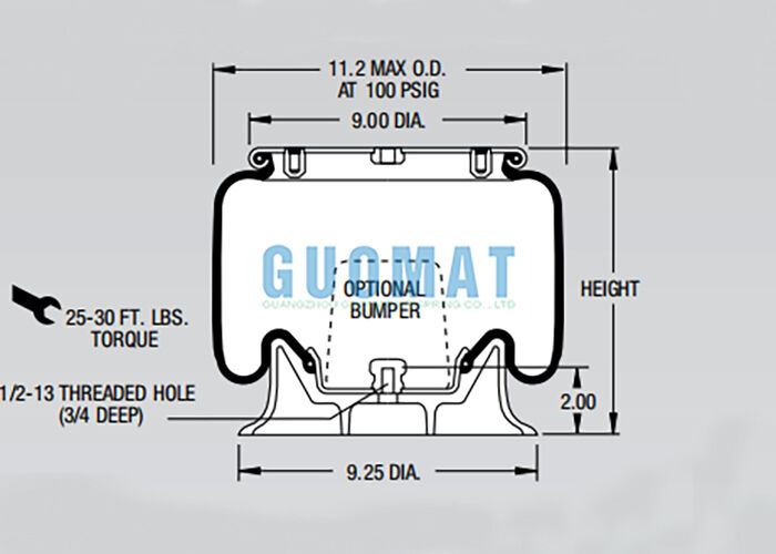 W01-358-9401 Firestone Truck Suspension Air Spring 1T15T-1 Style Semi Trailer Air Bag