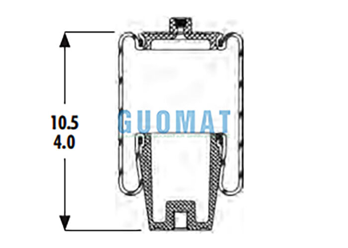 1S4-044 Goodyear Heavy Duty Suspension Air Spring ASC-08-7-194 Pneumatyczny mieszek do kabiny ciężarówki