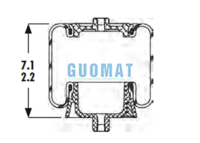1S4-067 Kabinowy miech pneumatyczny Goodyear ASC-08-7-137 Wymiana poduszki pneumatycznej zawieszenia ciężarówki