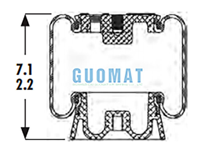 1S4-123 Goodyear Cabin Air Spring ASC-08-7-15 Podwieszenie Wstrząs powietrzny dla kierowcy ciężarówki