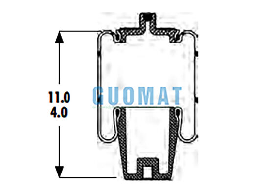1S4.5-107 ASC-08-7-194 Goodyear Gumy poduszki powietrzne zawieszenie W023587080 Firestone Air Spring dla ciężarówek i przyczep